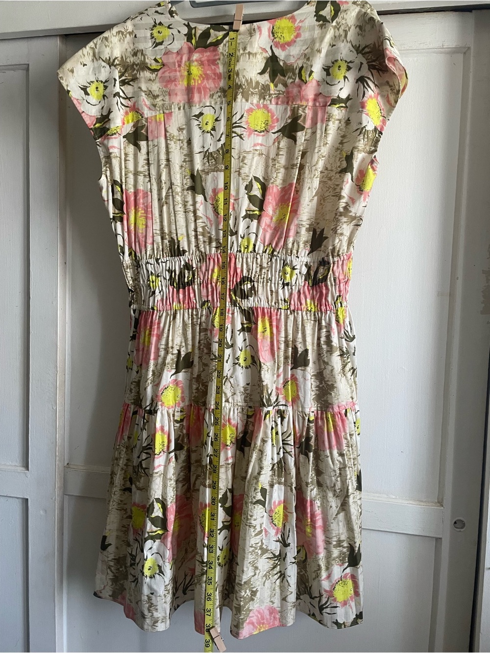Pre-Owned.Derek Lam 10 Crosby Tora Floral Dress. Pink & Yellow. Great Condition - Picture 9 of 16